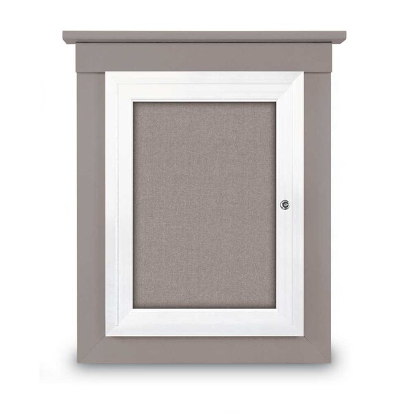 Sliding Glass Enclosed Letterboard, 72"x3